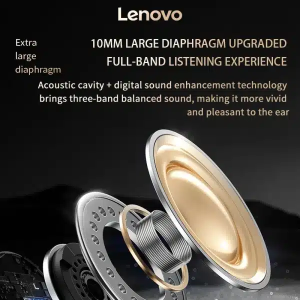 New Lenovo EA305 TWS Outdoor Sports Earphones Bluetooth 5.4 Dual Mode Wireless Headphones HiFi Stereo Noise Cancelling Earbuds - Image 3