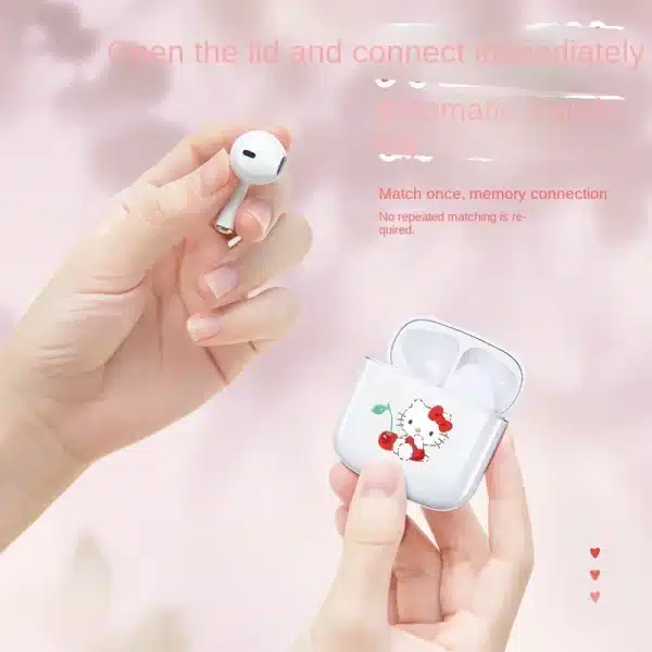 New Sanrio HelloKitty Big Ear Dog Wireless Bluetooth In ear High Aesthetic Wireless Earphones Suitable for All Bluetooth Phones - Image 5