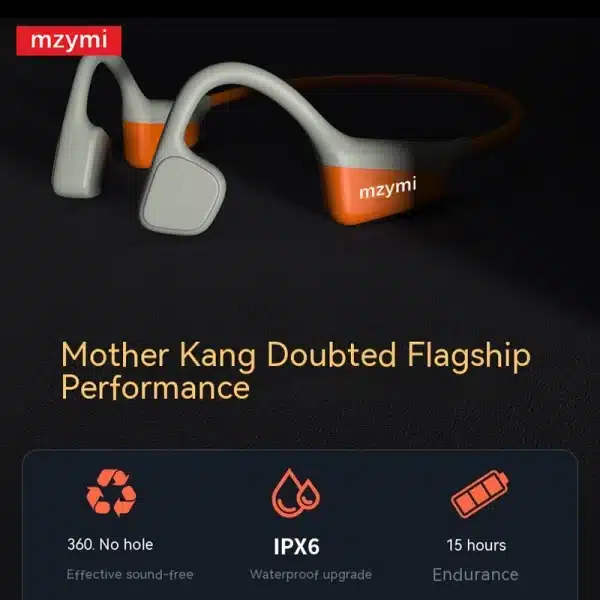 mzymi Neckband I18PRO Bluetooth5.3 Headphones Bone Conduction Sport Earbuds HiFi Sound TWS Earphones Wireless Headest For XIAOMI - Image 5