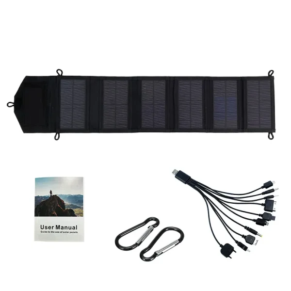 500W Portable Polysilicon Solar Panel Charger USB 5V DC Foldable Solar Panel For Phone Charge Power Bank For Hiking Camping - Image 5