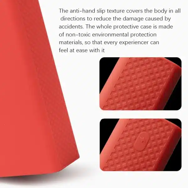 Silicone Case for PEA40 40000MAh Power Bank Anti-/Anti-Fall Soft Cover Portable Protective Sleeve(Red) - Image 5