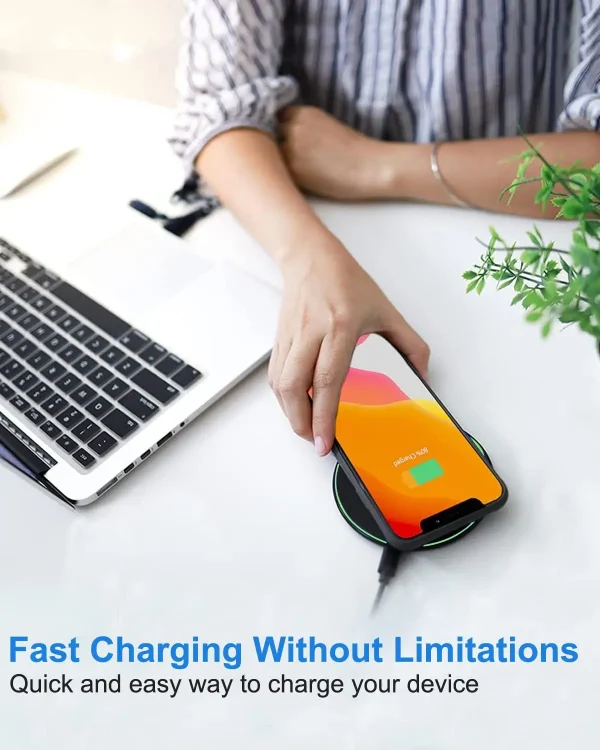 Wireless Charger Mobile Phone Chargers Pad Stand For iPhone 15 14 13 12 11 Pro Max 8 Samsung Xiaomi Fast Charging Dock Station - Image 5