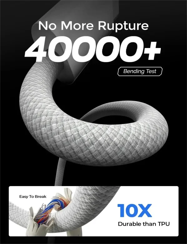 Fro iPhone 15 Pro Max 60W PD Woven Fast Charging Braided Cable 15Pro USB-C 15 Plus Type-C Data Cable - Image 3