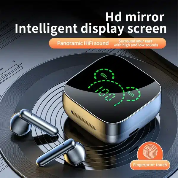 K60 Mirror TWS Wireless Headphones Bluetooth 5.3 Earphones Smart Game Sports Stereo Microphone Display Earbuds Headset - Image 2