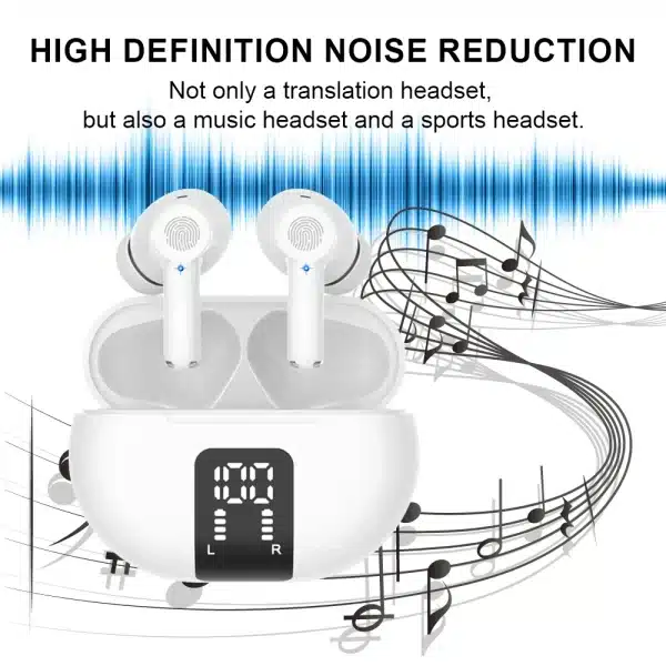 Xiaomi Mijia Smart Bluetooth Earbuds Wireless Bluetooth Travel Waterproof Stereo Headphones Smart Bass Noise Cancelling Bluetoot - Image 4