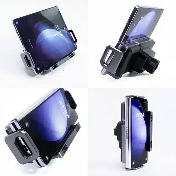 Dual Coil Foldable Phone Holder Car Wireless Charger Universal Car Phone Mount Fast Charging For Samsung iPhone Xiaomi Z Fold - Image 4