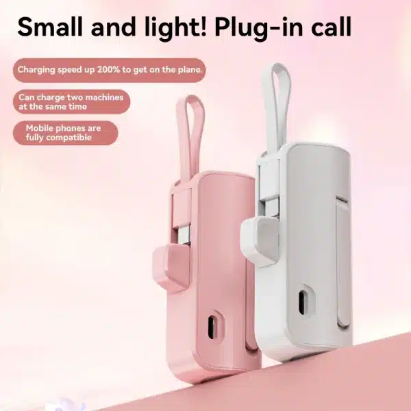 30000mAh Mini Power Bank Capsule Stand Fast Charging Power Bank Portable Spare Battery Charger for iPhone Samsung Fast Shipping - Image 5