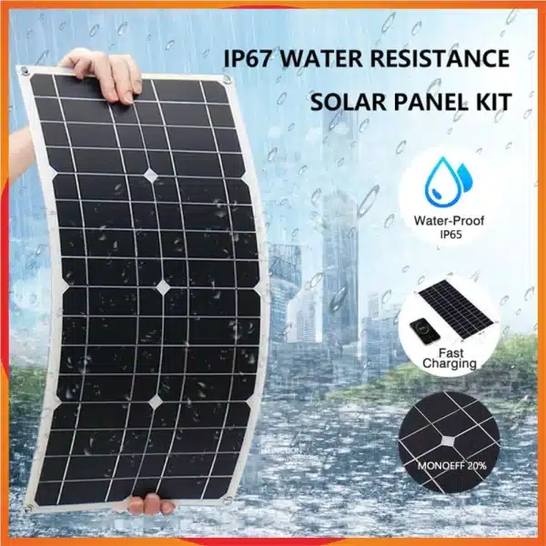 800W Portable Solar Panel Power Bank 12V Solar Panel Kit Controller Solar Plate For Home/Camping/RV/Car Fast Battery Charger - Image 2