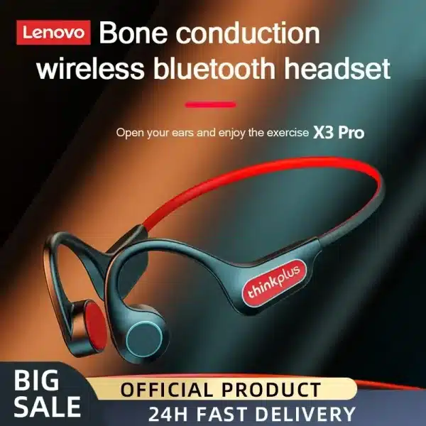 Choice Lenovo X3 Pro TWS Bluetooth V5.3 Wireless Bone Conduction Earphone IP56 Waterproof Earbuds Music Sports Headset For Run - Image 3