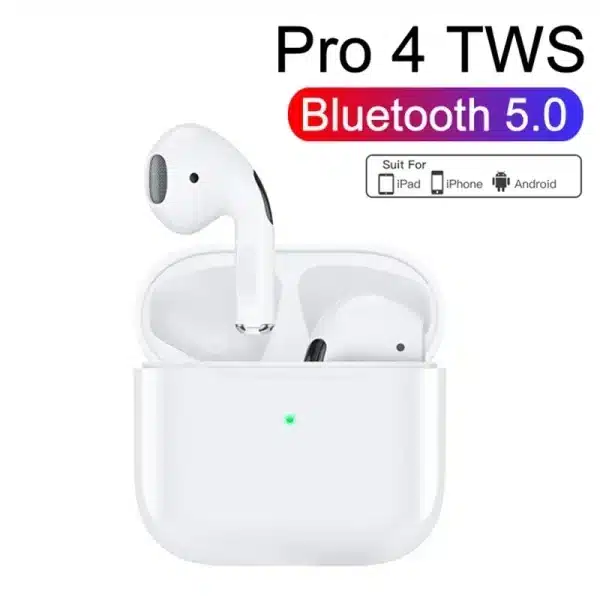 Pro4 TWS Bluetooth Earphones 9D Stereo Wireless Headphones InEar HiFi Earbuds HandsFree Headset With Microphone For Xiaomi - Image 6