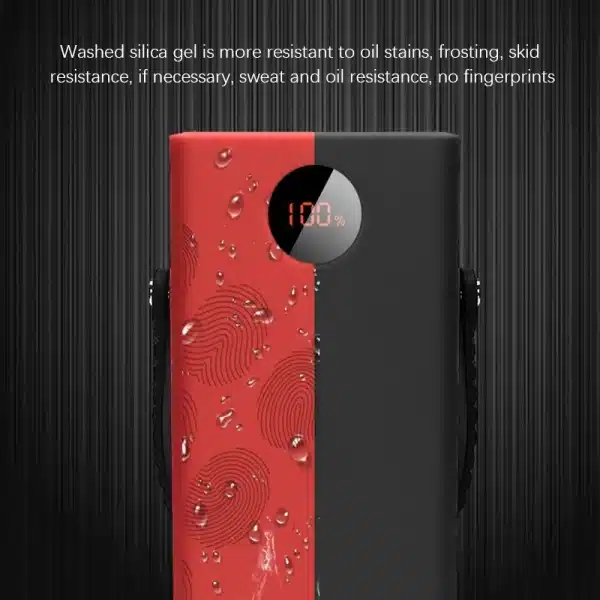 Silicone Case for ROMOSS Zeus PEA40 40000MAh Power Bank Anti-Slip/Anti-Fall Soft Cover Portable Protective Sleeve(Red) - Image 2