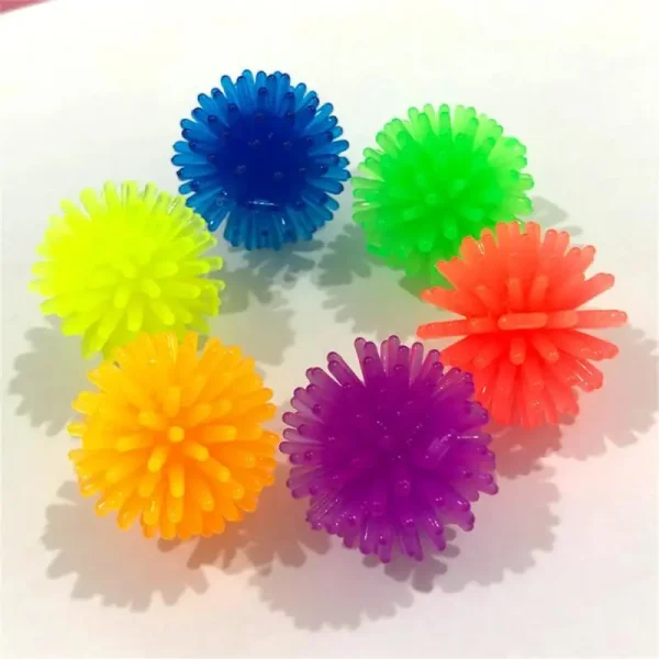 1PC Massage Ball Bouncy Soft Toy Massager Yoga Foot Massage Ball Hedgehog Mini Massage Ball Decompression Toys Pet Products - Image 4