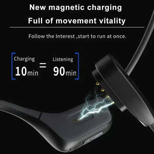 PARAMITA Real Bone Conduction Earphone Wireless Bluetooth Sport Headphone With MIC BT 5.2 IPX5 Waterproof for Workouts Running - Image 3