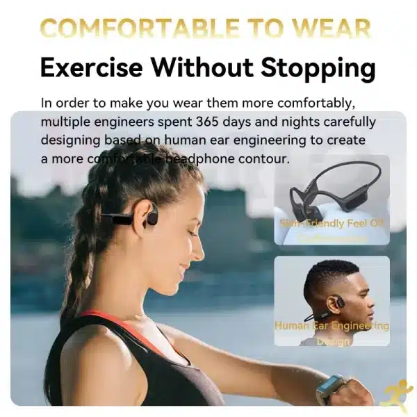 Xiaomi Bone Conduction Earphone Wireless Open Headset Bluetooth 5.3 IPX8 Swimming Bluetooth Headphones 32GB MP3 Sports Earbuds - Image 4