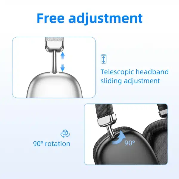 HOCO W35 HiFi Audio Wireless Bluetooth 5.3 40MM Headphone Music Headset Game Sport Handsfree Earbud with MIC Support TF Card AUX - Image 4