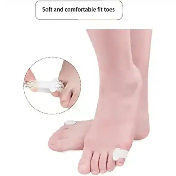 Silicone Toe Separator Finger Feet Care Protector Gel Toe Orthopedic Bunion Hallux Valgus Corrector Personal Health Care 2pcs - Image 6