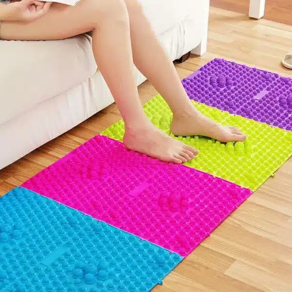 Foot Massage Mat Acupressure Mat Foot Reflexology Walking Toe Plate Massage Pad Bathroom Mat Yoga Mat Anti-Slip Mat Outdoor Game