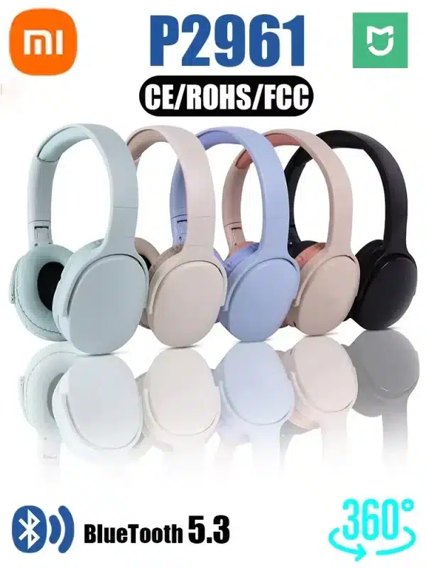 Xiaomi Wireless Headphones P2961 Bluetooth 5.3 Portable Earphone For Samsung Iphone Stereo Hifi Headset Game Earbuds With Mic - Image 2