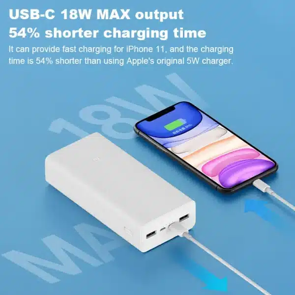 Xiaomi Mi Power Bank 30000mAh Fast Charging Portable Powerbank Super Fast Charge USB C USB A Multiple Device Charging - Image 2