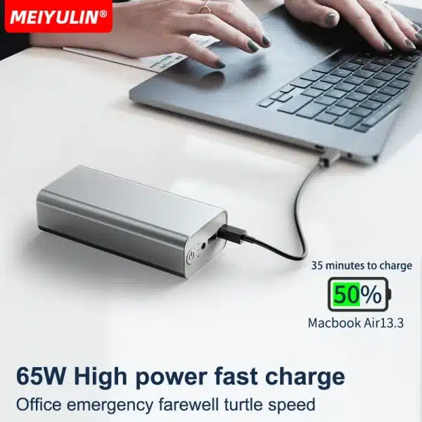 Portable 30000mAh Power Bank PD65W Super Fast Charging 12V DC Large Capacity External Spare Battery For Laptop iPhone15 Samsung - Image 2