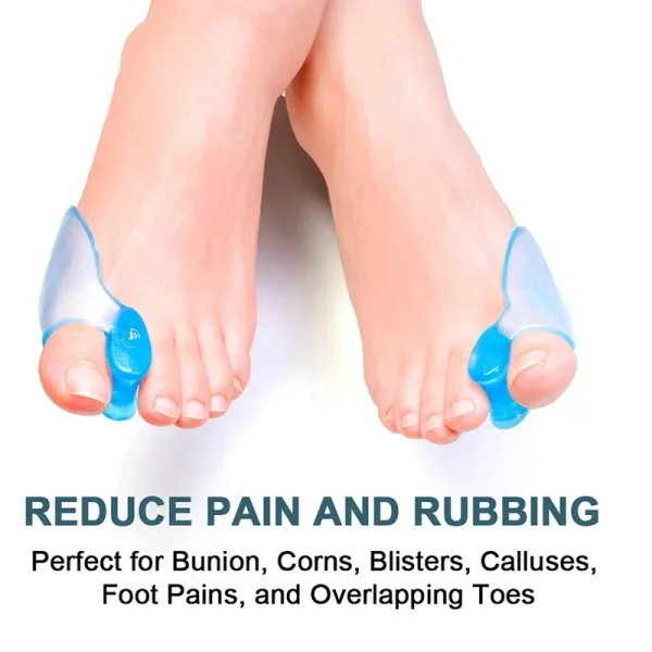 1 Pair Silicone Gel Bunion Toe Corrector Orthotics Straightener Separator Pain for Hallux Valgus Corrector De Juanetes 무지외반증 - Image 3