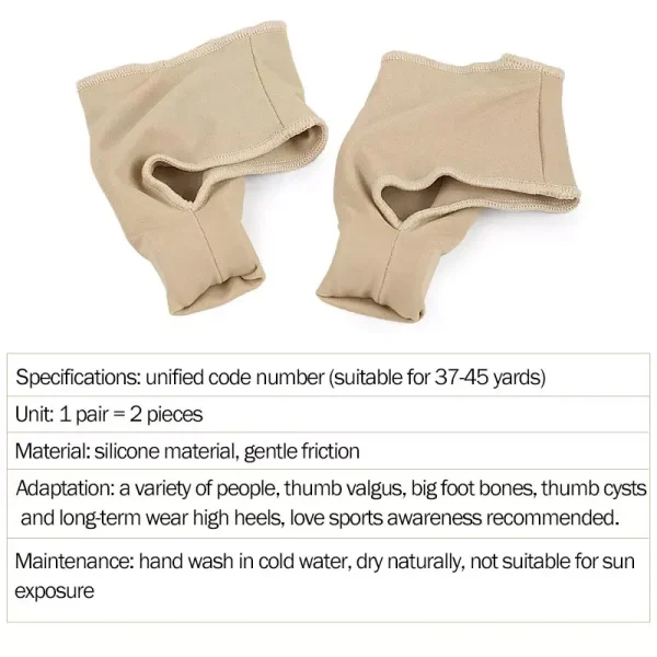 1 Pair Toe Separator Hallux Valgus Bunion Corrector Orthotics Feet Bone Thumb Adjuster Correction Pedicure Sock Straightener - Image 4