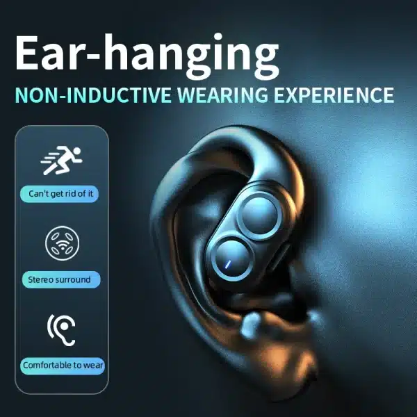 Bluetooth 5.4 Wireless Headphones HiFi Stereo Noise Reduction Headset Low Latency Waterproof Earbuds open type Sports Earbuds - Image 4