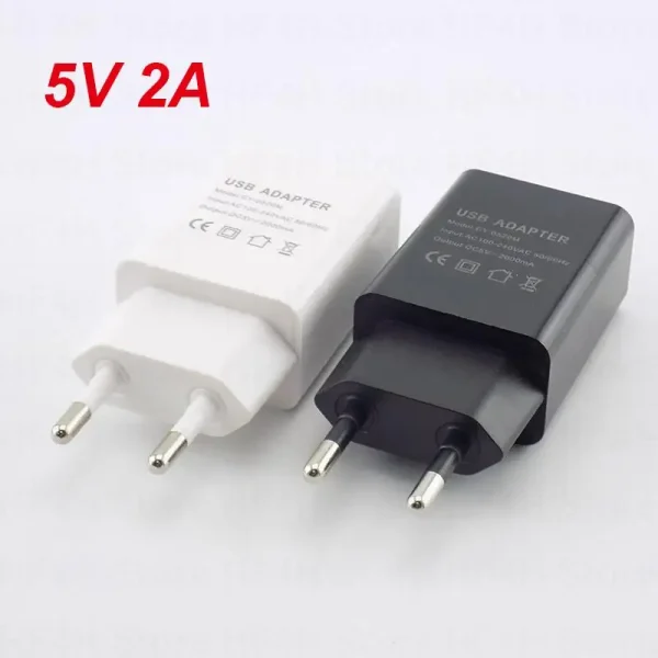 Micro USB EU Plug AC 5V 1A 2A 3A Wall Charger Universal Portable Travel Power Adapter Desktop Charging Power Bank B4 - Image 5