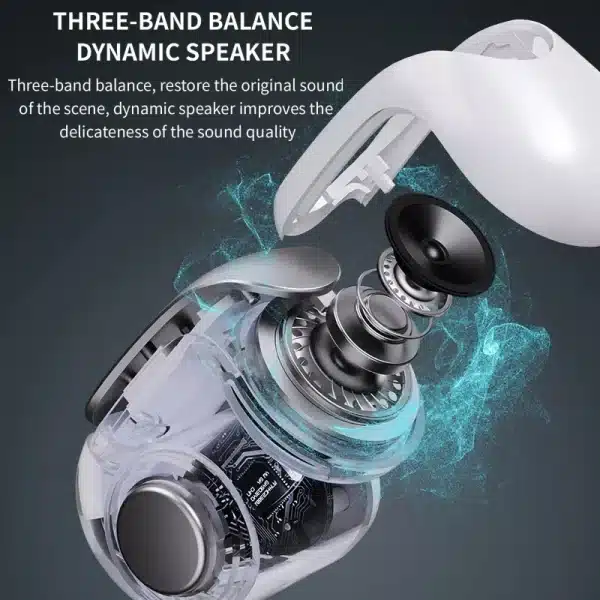 New V12 Earphones Wireless Bluetooth 5.3 Open Headsets HiFi Stereo Sport Earbuds HD Mic Call Ear Clip Headphones for BOSE Ultra - Image 2