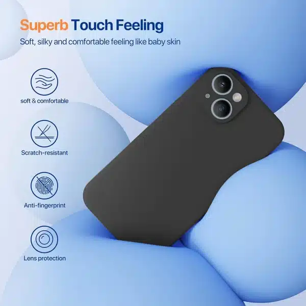 Black Shockproof Silicone TPU Phone Case For Iphone 11 12 13 14 15 Pro Max Mini X Xs XR 6 6S 7 8 Plus Protective Lens Cover Case - Image 6