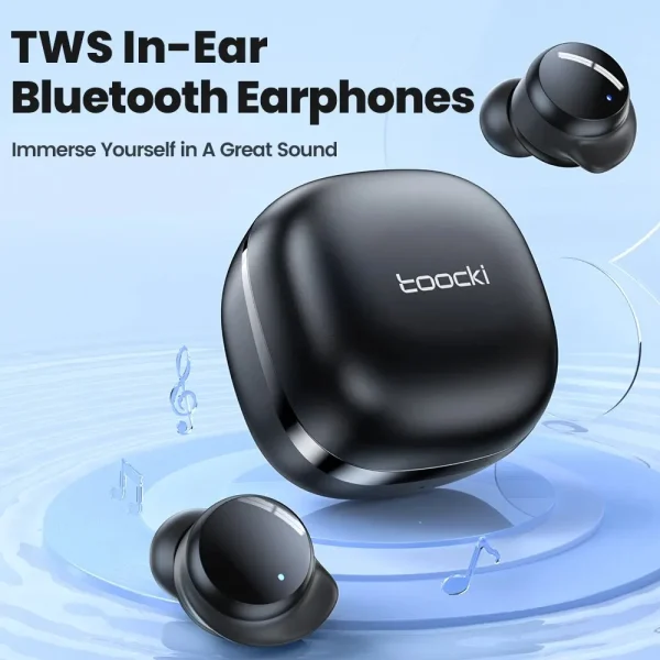 Toocki TWS Bluetooth Headphone BT5.2 Hi-Fi Stereo Waterproof Sport Wireless Earphones Gaming Earbuds Headset For Xiaomi Huawei - Image 2