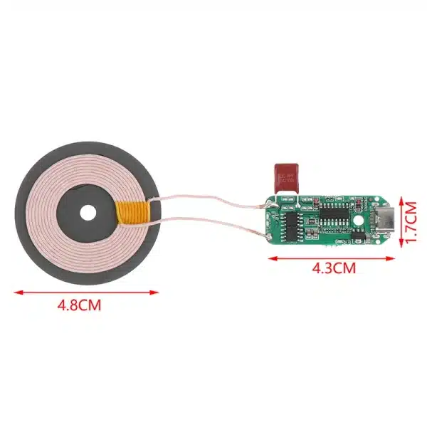 Transmitter Module Coil Circuit Board 5W/10W/15W Type-c Qi Fast Charging Wireless Charger PCBA DIY Standard Accessories - Image 5