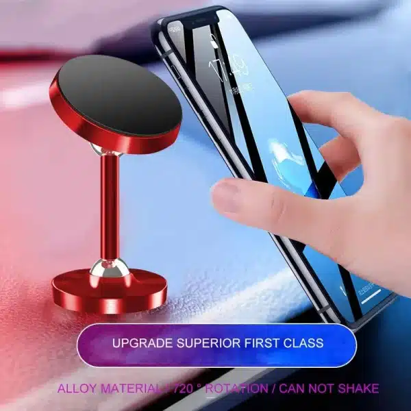 YANGGLOB 720 ° Rotation Dual Axis Alloy magnetic car bracket Double ball magnetic phone holder for Any model phone - Image 4