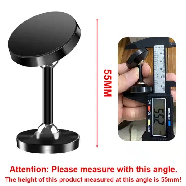 YANGGLOB 720 ° Rotation Dual Axis Alloy magnetic car bracket Double ball magnetic phone holder for Any model phone - Image 2