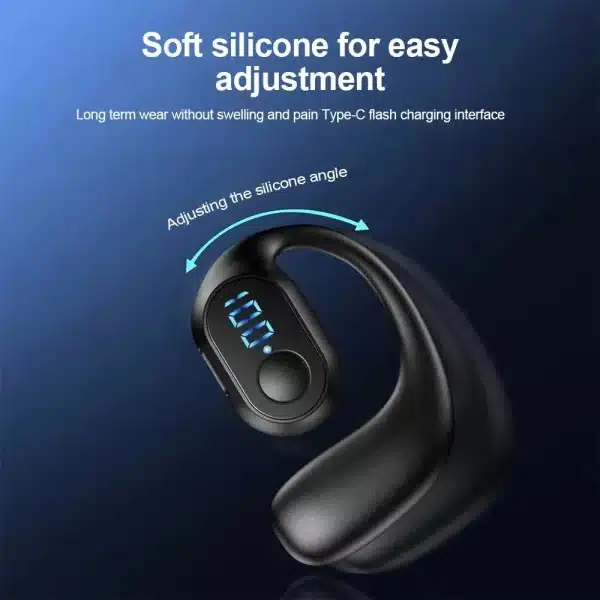 Wireless Bluetooth 5.4 Headphone Digital Display Single Earbud Ultra Long Standby Business Earphone HD Call Headset Outdoor - Image 4