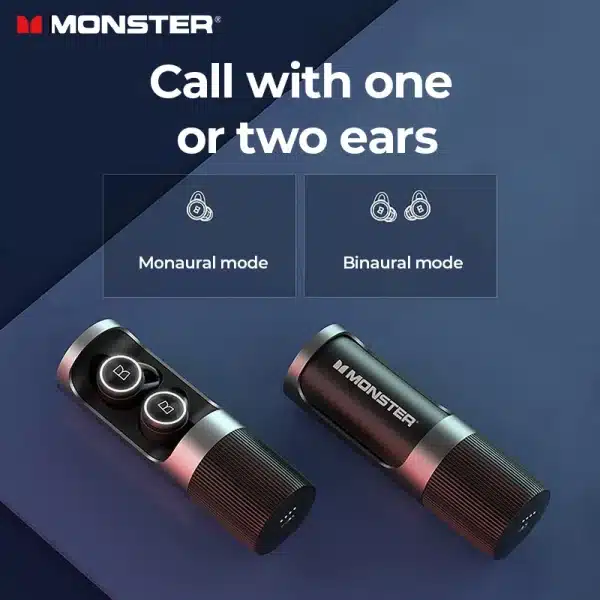 Monster Clarity 101 AirLinks TWS Earbuds in-Ear Bluetooth Headphones ENC Noise Cancelling Waterproof Wireless Earphone with Mic - Image 5