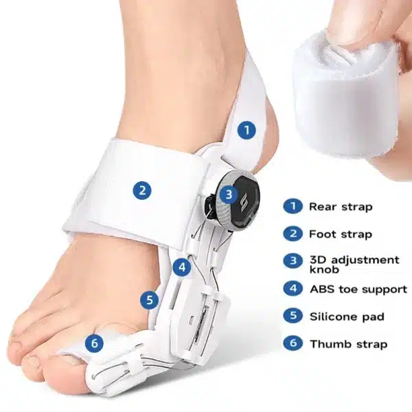 Bunion Corrector Unisex Foot Hallux Valgus Braces Rotatable Toe Separator Straightener Adjustable Pedicure Finger Toe Corrector - Image 4