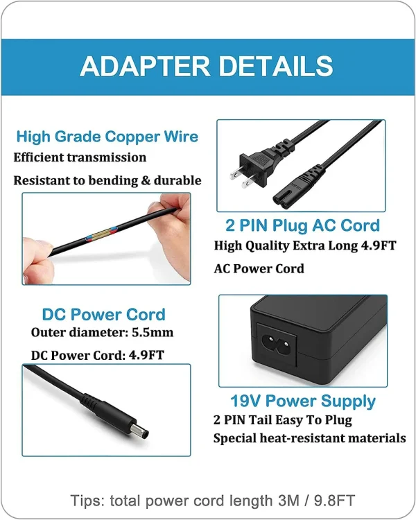 19V 3.42A 65W Supply power Charger Fit for JBL Xtreme Extreme 1 2 Bluetooth Wireless Speaker Supply AC Adapter - Image 5