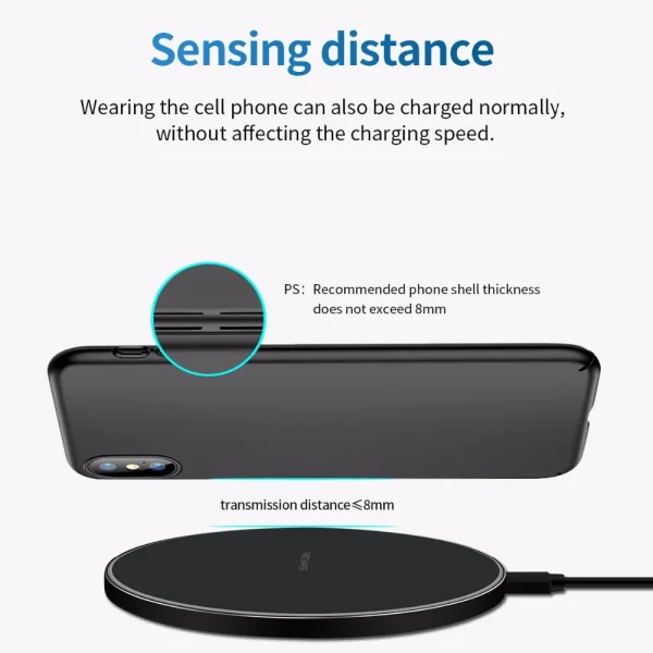 LEEOUDA Fast Wireless Charger For Samsung S22 S21 Note 20 Type C Charging Pad for iPhone 14 13 12 11 XS XR X 8 Airpods 3 Pro 2 - Image 5