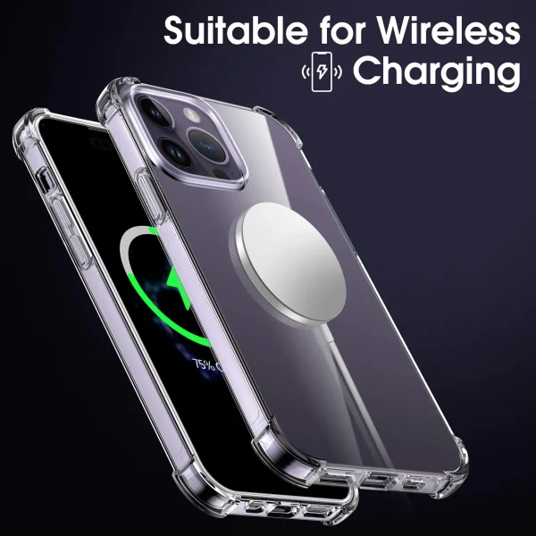 Luxury Clear Shockproof Case For iPhone 15 14 13 12 11 Pro Max Phone Cover on iPhone 13 12 14 15 Plus Back Cover Clear Case - Image 5