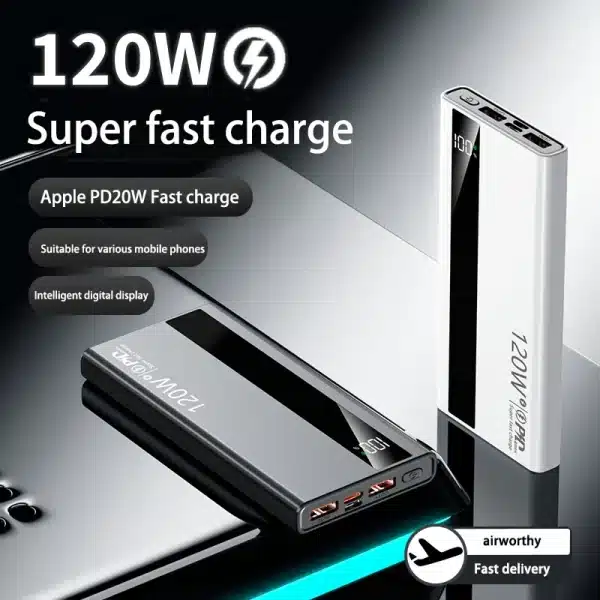 Xiaomi 200000mAh Power Bank 120W Super Fast Charging Battery High Capacity Digital Display Power Bank For Iphone Samsung Huawei - Image 4