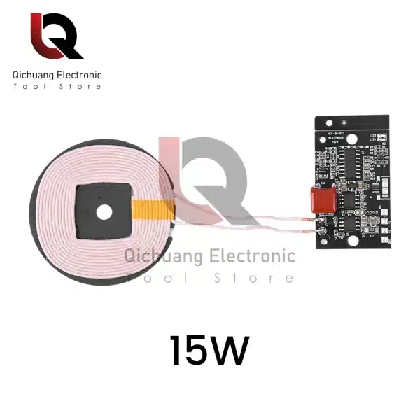 1Pcs 15W 12V High Power Type-C Wireless Charger Transmitter Module Circuit Board for QI Standard Fast Charging for Mobile Phone - Image 4