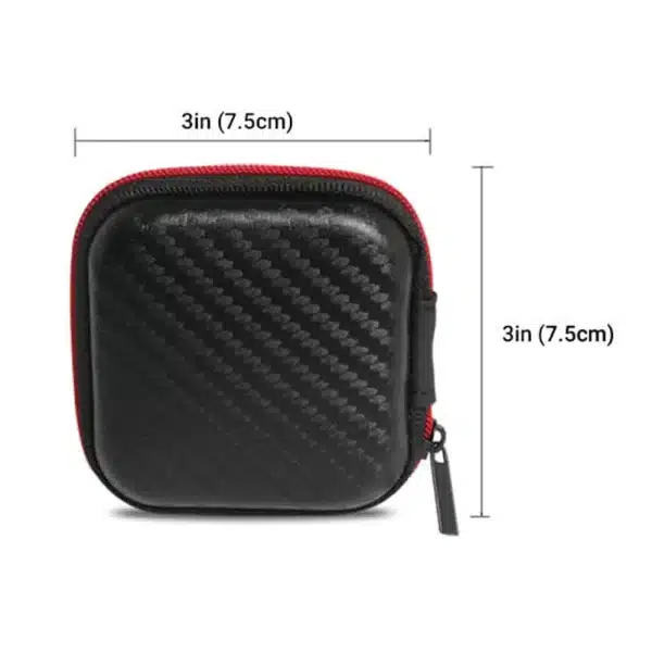 KZ Original Square Portability Case Wired Earphone Bag Common Mobile Phone Earbuds Mini Box Portable Headset Package Microphone - Image 2