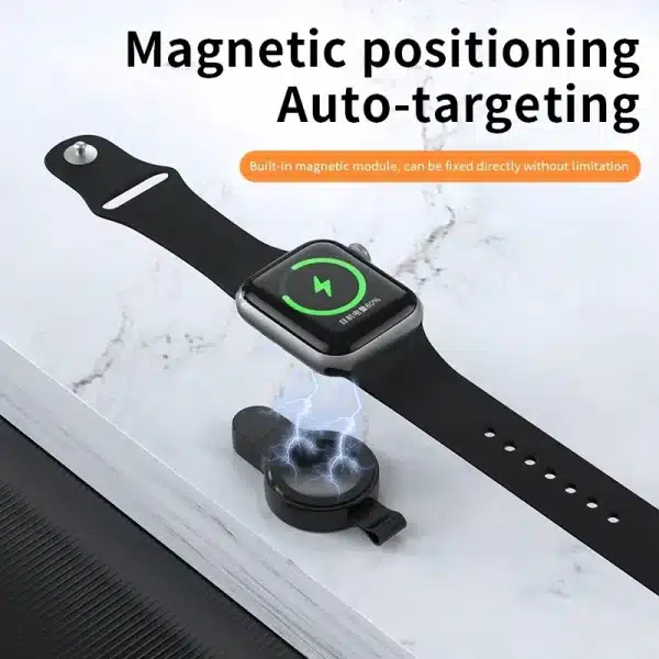 Fast Magnetic Wireless Charger For Apple Watch 9 8 7 6 5 4 3 SE Ultra IWatch Dock Adapter Chargers Portable PD Charging Station - Image 2