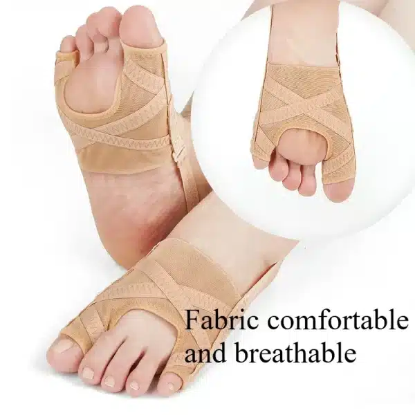 Fabric Bunion Corrector Breathable Adjustable Hallux Valgus Sleeve Spacer Separator Toe Corrector Sports Bunion Socks Running - Image 4