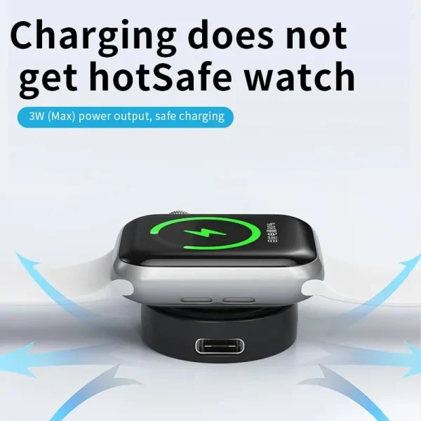 Fast Magnetic Watch Wireless Charger For Apple Watch 9 8 7 6 5 4 3 SE Ultra IWatch Dock Adapter Portable PD USB Charging Station - Image 4