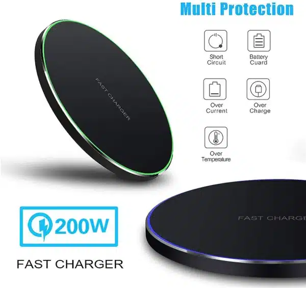 100W Wireless Charger Pad for iPhone 15 14 13 12 11 Pro Max X Samsung Xiaomi Phone Chargers Induction Fast Charging Dock Station - Image 5