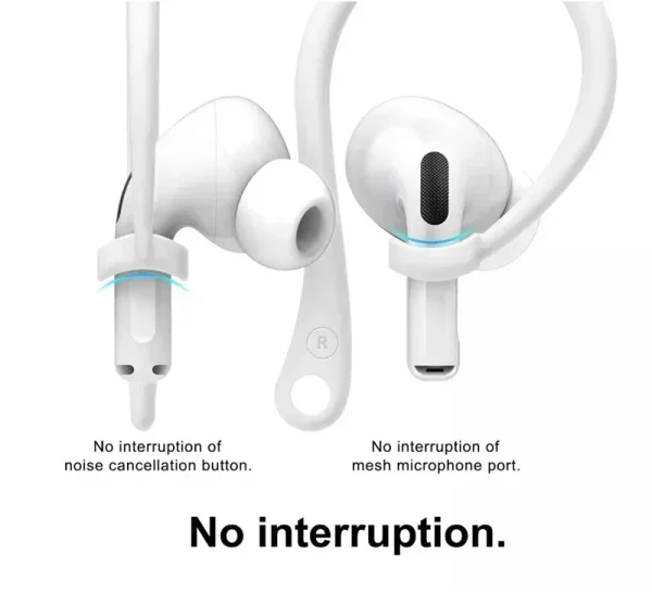 Soft Silicone Anti Lost Hook Earphones for Apple Airpods 1 2 3 Air Pods Pro Bluetooth Wireless Headphone Earbuds Ear Tips Strap - Image 3