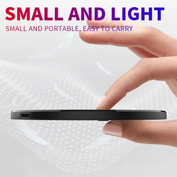 200W Fast Wireless Charger for Samsung Galaxy Note10 Plus 10+ A34 VIVO Y21G VIVO Phone Wireless Charging Pad Acrylic Gift Case - Image 3