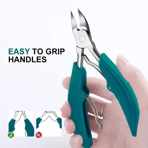 Toe Nail Clippers Cutter Ingrown Toenail Tool Professional Thick Nails Dead Skin Dirt Remover Sharp Curved Blade Foot Care Tools - Image 2